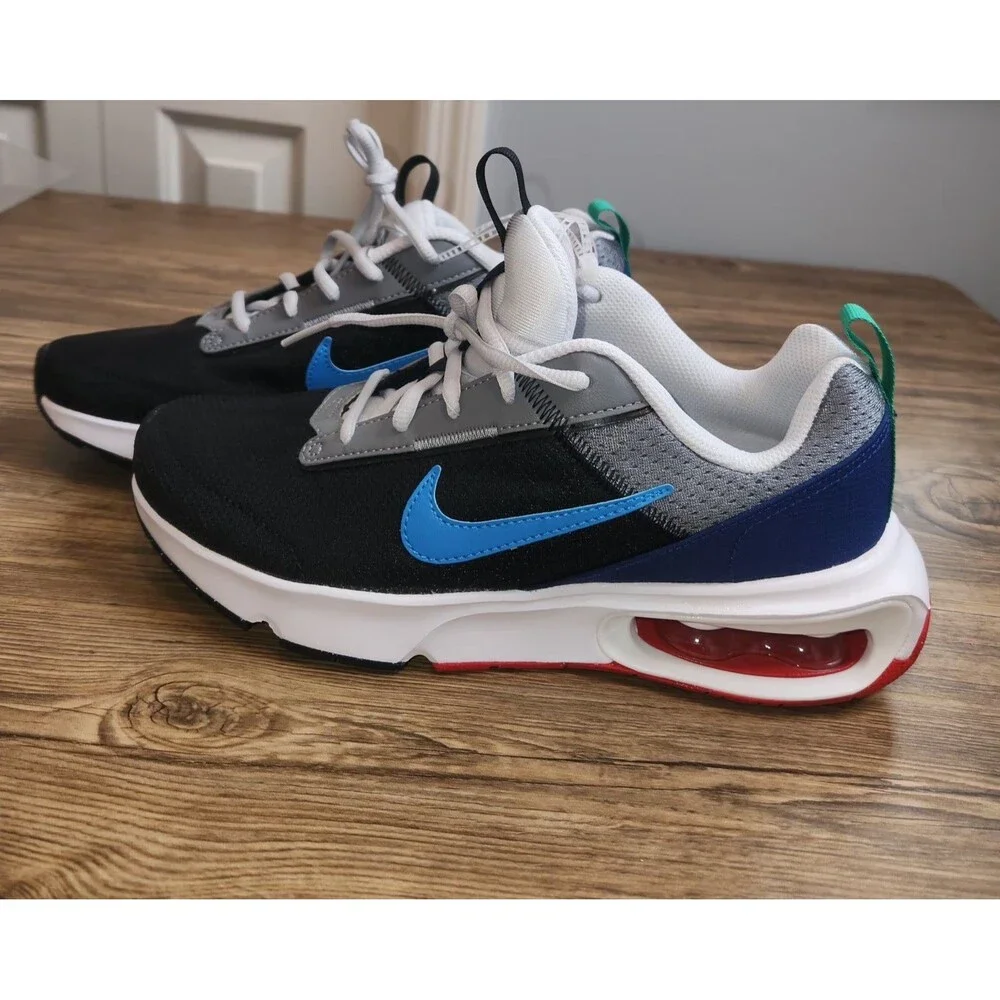 Nike Big Kid Air Max INTRLK Lite GS Running Shoes Sz 6.5Y Blk/Grey/Royal Blue - Picture 12 of 15